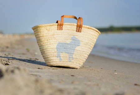 Ibiza Tasche Korbtasche Sandori Hund