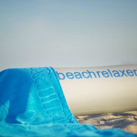 beachrelaxer Strandtuch Strandlaken Sandori Aqua Kissen Detail