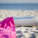 beachrelaxer Strandtuch Strandlaken Sandori Fuchsia Pink Kissen Detail