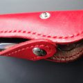 Sandori Schlüsseletui Schlüsseltasche rot blau Keilform 8