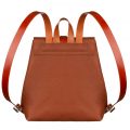 sandori rucksack genarbt cognac braun schaffell rueckseite