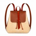 sandori rucksack genarbt cognac braun schaffell vorderseite 1024x682