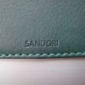 Sandori Kreditkartenetui Leder genarbt dunkelgrün Naht grün 5 (1024x768)