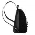 Sandori Rucksack genarbt schwarz Schaffell 3