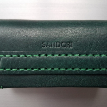 Sandori Visitenkartenetui dunkelgrün grün glatt 1 (1024x768)